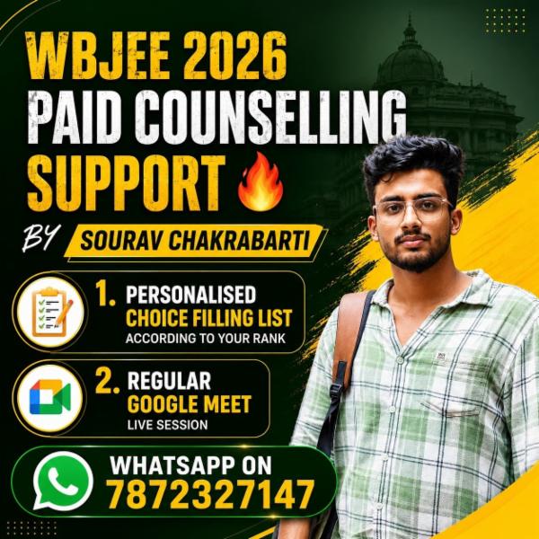 WBJEE 2026 PAID COUNSELLING SUPPORT🔥 cover