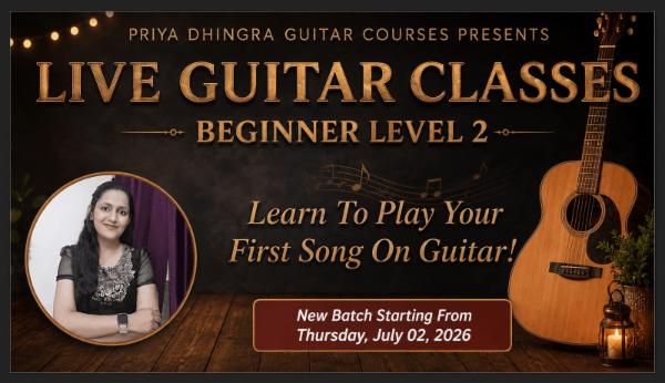 JULY 2026 - LIVE GUITAR CLASSES - LEVEL 2 cover