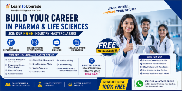 Free Industry Masterclass for Pharmacy & Life Science Students cover