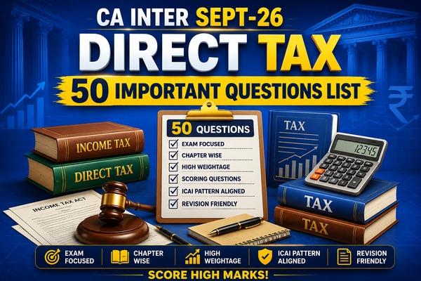 CA INTER SEPT26 DT IMPORTANT QUESTIONS LIST cover