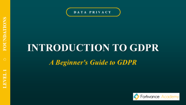 Intorduction to GDPR cover