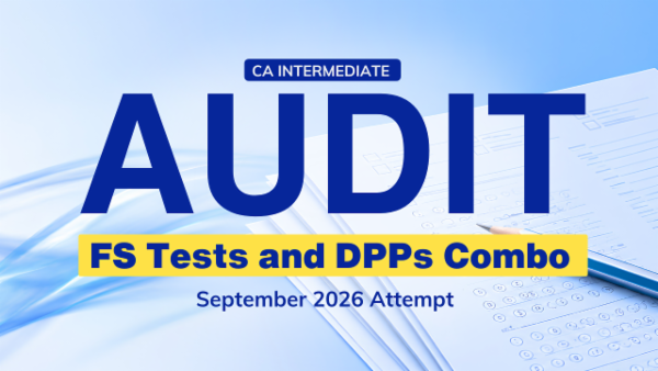 CA Inter Audit Full Syllabus Tests and DPPs Combo for September 2026 cover