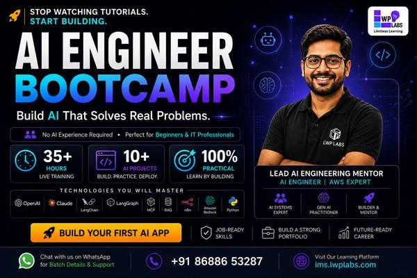 AI Engineer Bootcamp | Build AI Agents & Real Applications cover