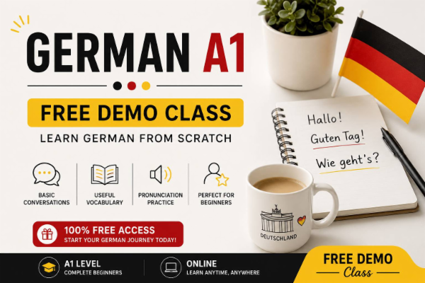 German for beginners (A1) - Free Demo Class cover
