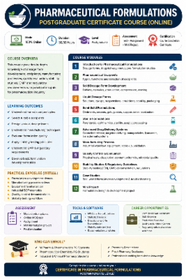 Pharmaceutical formulations Certification cover