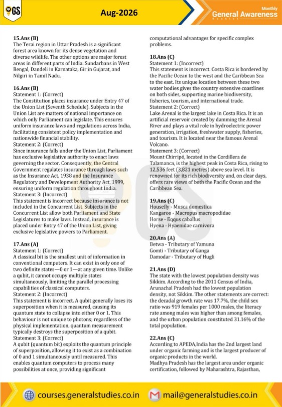 General Awareness preview page 6
