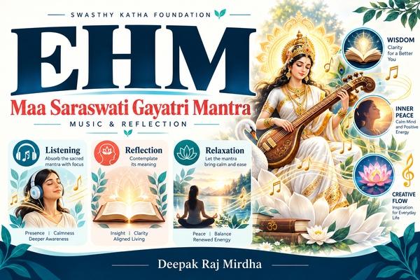 MAA SARASWATI GAYTRI MANTRA EHM MUSIC cover