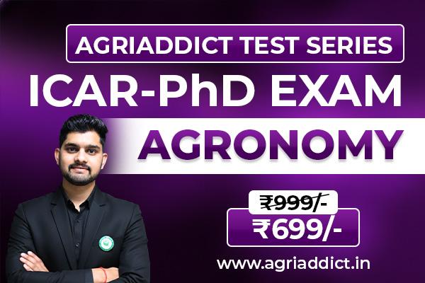 AGRONOMY PAID TEST SERIES FOR ICAR AICE PhD (JRF/SRF) EXAM-2027 cover
