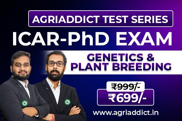 GENETICS AND PLANT BREEDING PAID TEST SERIES FOR ICAR AICE PhD (JRF/SRF) EXAM-2027 cover