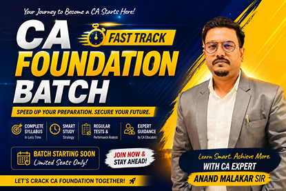 CA FOUNDATION FAST TRACK BATCH  cover