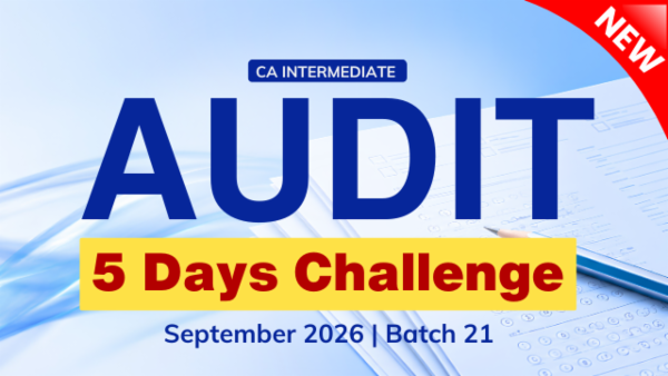 CA Inter Audit 5 Days Challenge for September 2026 Batch 21 cover
