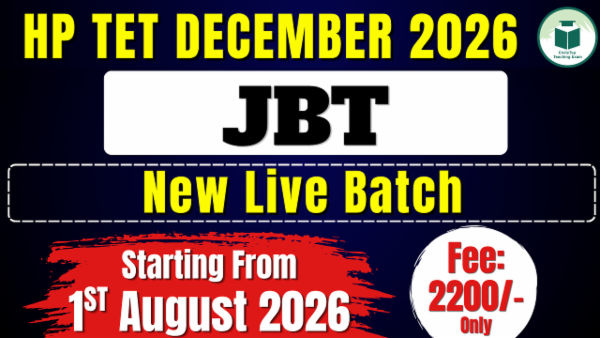 HP TET December 2026 JBT New Live Batch- 1 cover