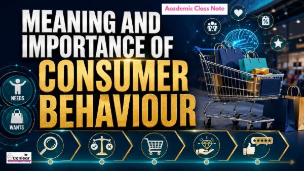 Meaning & Importance of Consumer Behaviour cover