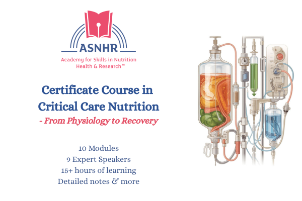 Certificate Course in Critical Care Nutrition cover