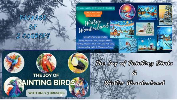 Winter Wonderland + Joy of Painting Birds cover