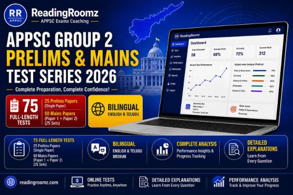APPSC Group 2 Prelims and Mains Test Series 2026 cover