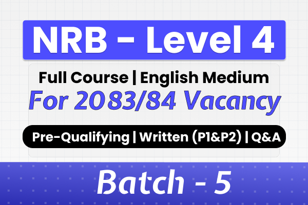 NRB Level 4 | English Medium - 2083 | Batch - 5 cover