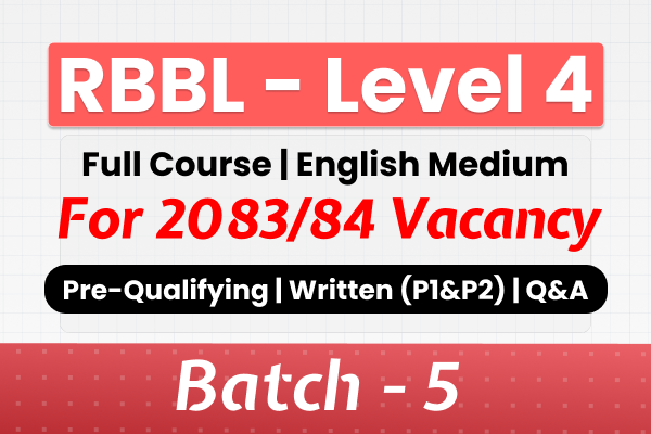 RBBL Level 4 | English Medium - 2083 | Batch 5 cover