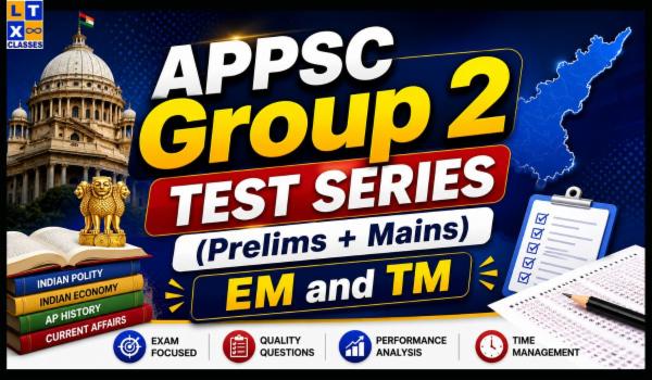 APPSC Group 2 Test Series (Prelims + Mains) EM and TM cover