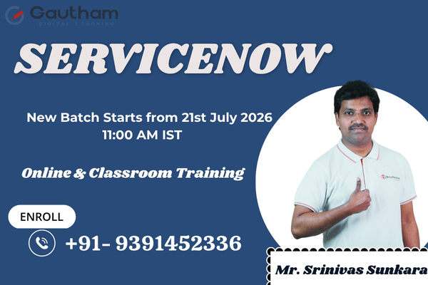 ServiceNow Live Classes : New Batch Starts from 21th July 2026 11:00 AM cover
