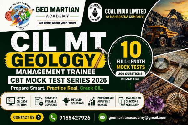 CIL Management Trainee (Geology) CBT Mock Test Series 2026 cover