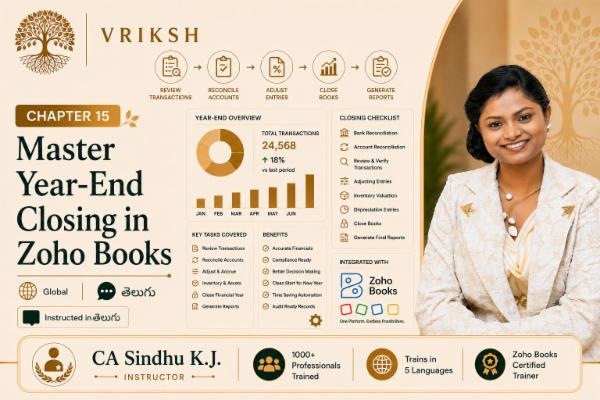 Master Year-End Closing in Zoho Books cover