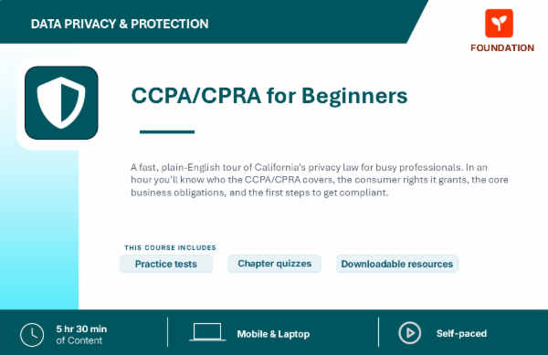 CCPA/ CPRA in 60 Minutes cover