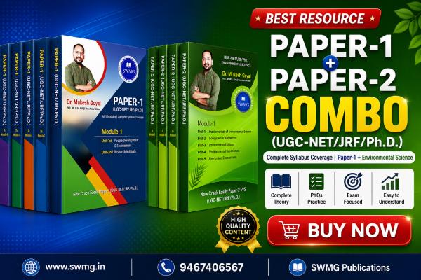 Printed Study Material | UGC NET Paper-1 & EVS Paper 2 | All 10 Units | Dec 2026 cover