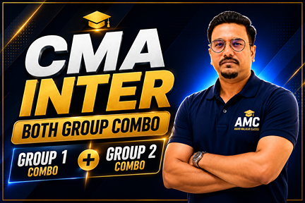 CMA INTER - BOTH GROUP - ALL 8 PAPERS COMBO cover