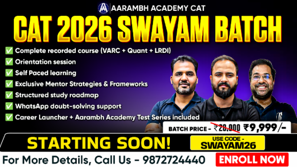 Swayam CAT 2026 cover