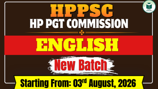 HPPSC | HP PGT Commission English Online Live Batch cover