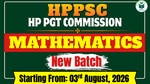 HPPSC | HP PGT Commission Mathematics Online Live Batch cover