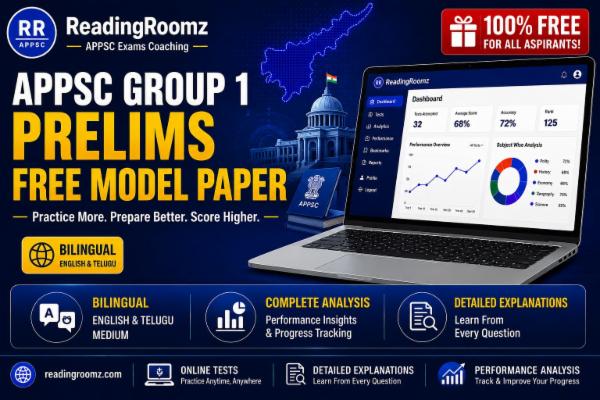APPSC Group 1 Prelims Free Model Paper 2026 cover