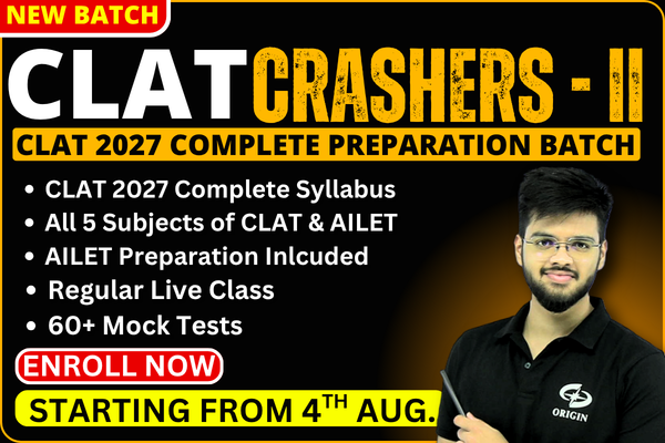 CLAT Crashers II (2027) - The Unconventional Preparation cover