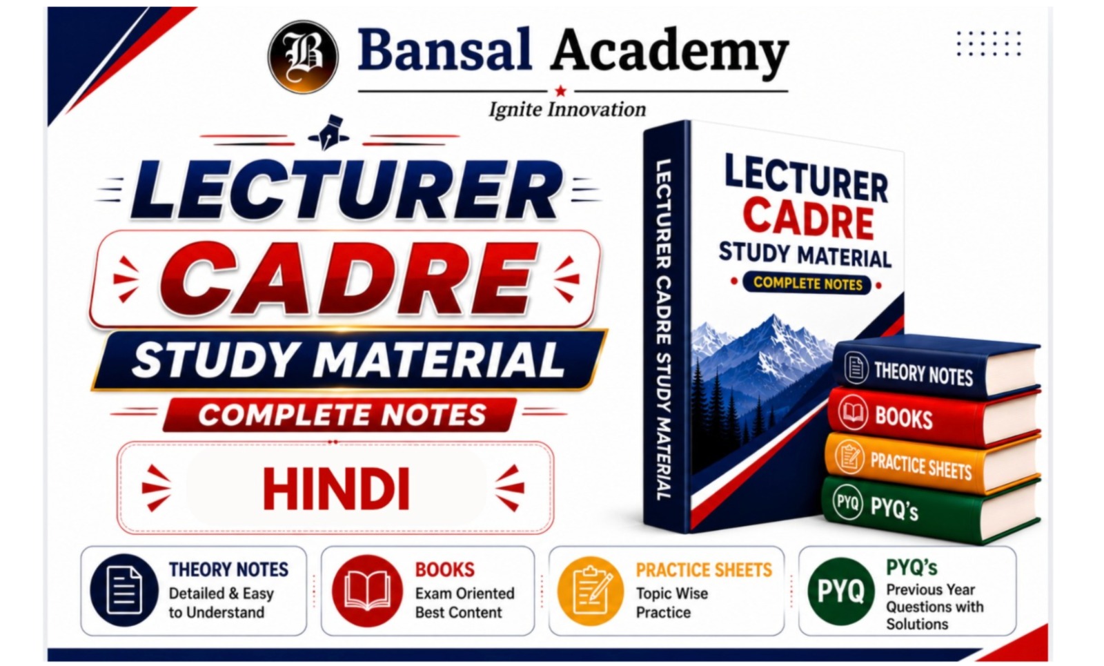 Lecturer cadre hindi study material cover