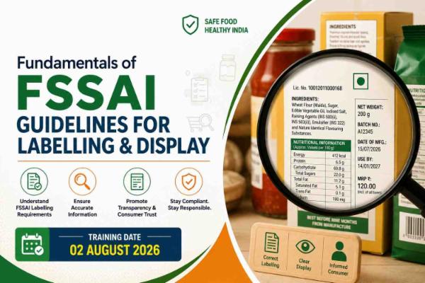 Fundamentals of FSSAI Guidelines for Labelling & Display (02-August-2026) cover
