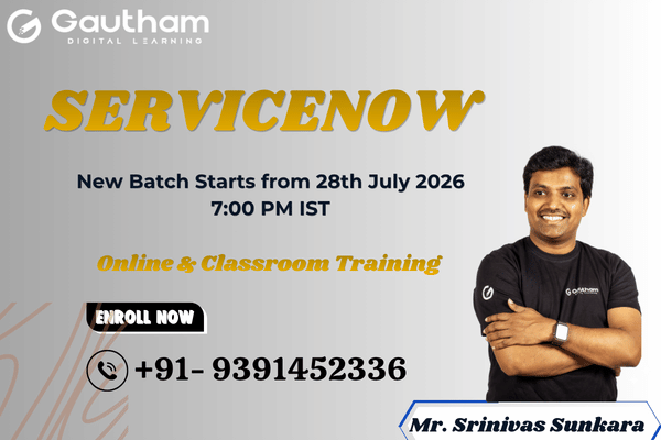 ServiceNow Live Classes : New Batch Starts from 28th July 2026 7:00 PM cover