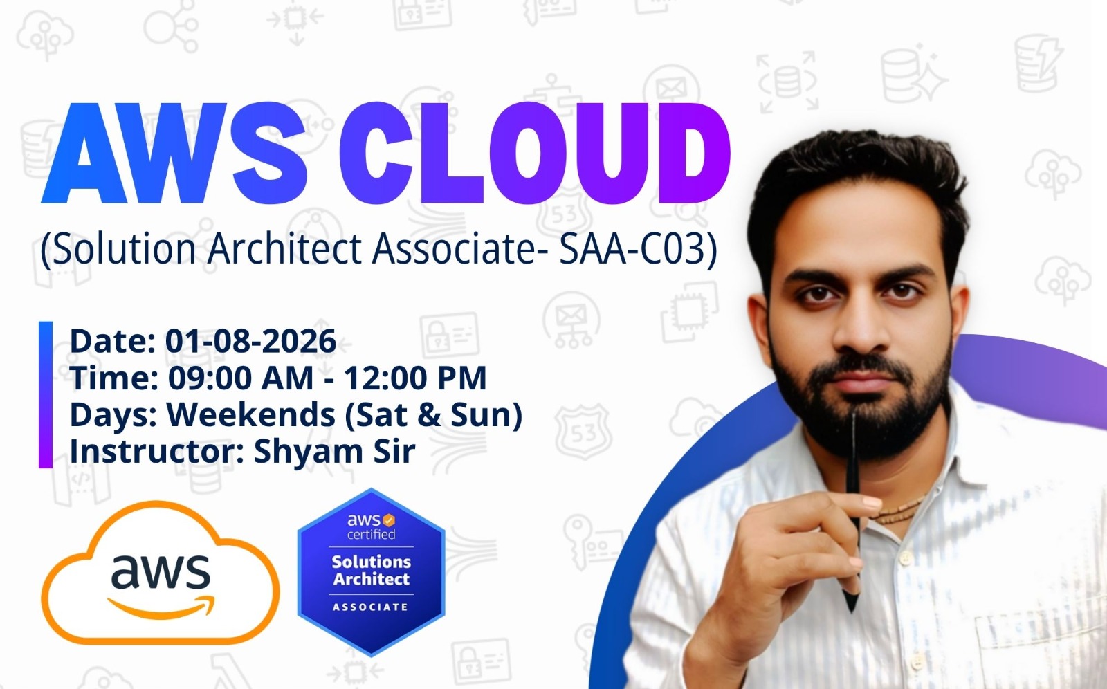 AWS-Cloud 01st-AUG-2026 (09:00AM - 12:00PM) - Weekend cover