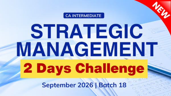 CA Inter SM 2 Days Challenge for September 2026 Batch 18 cover