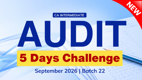 CA Inter Audit 5 Days Challenge for September 2026 Batch 22 cover