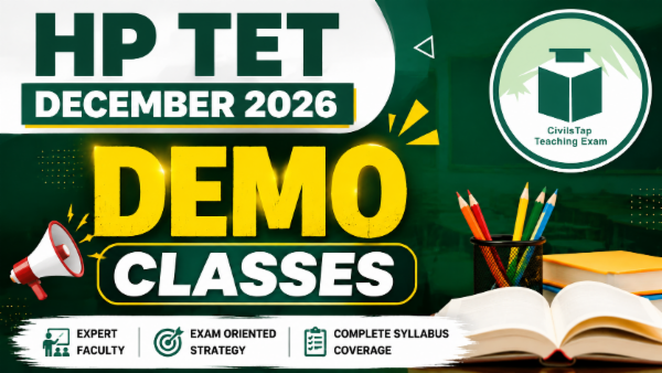HP TET DECEMBER 2026 | DEMO CLASSES cover