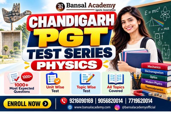 Chandigarh PGT Physics test series cover