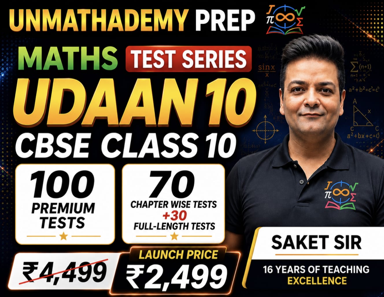 UDAAN 10 – CBSE Class 10 Mathematics Premium Test Series (2026–27) course preview
