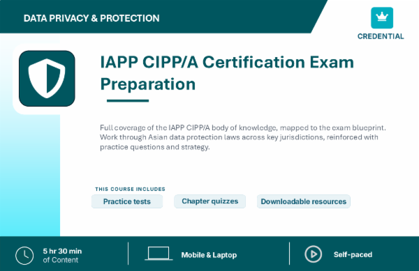 IAPP CIPP/A Certification Exam Preparation cover