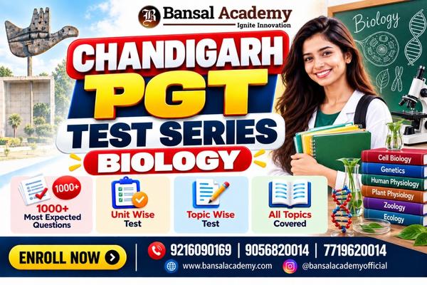 Chandigarh PGT Biology test series cover