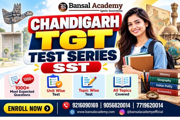 Chandigarh TGT SST final test series cover