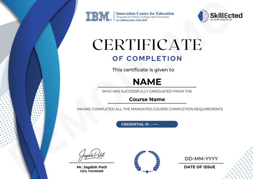 Skillected Course Completion Certificate