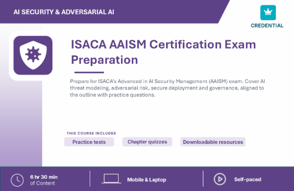 ISACA AAISM Exam Preparation cover
