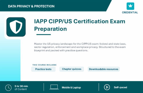IAPP CIPP/US Certification Exam Preparation cover