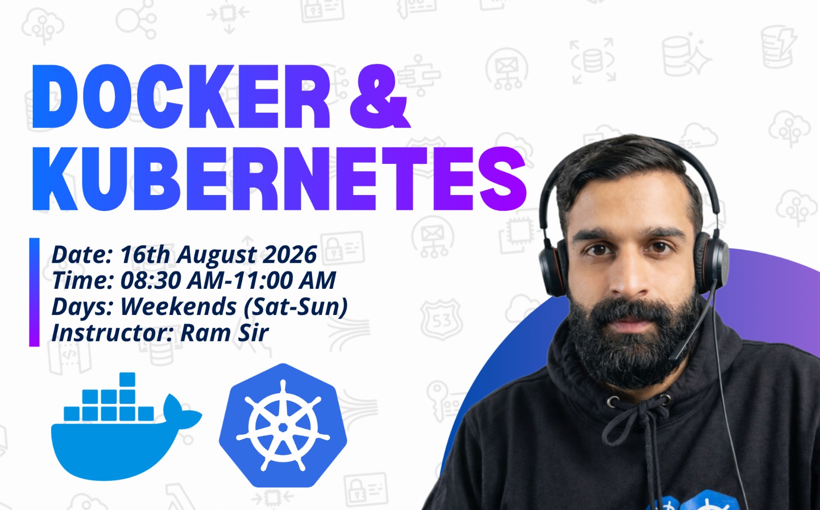 Docker-and-Kubernetes- 08:30AM-11:00AM-16Th-Aug-2026 cover